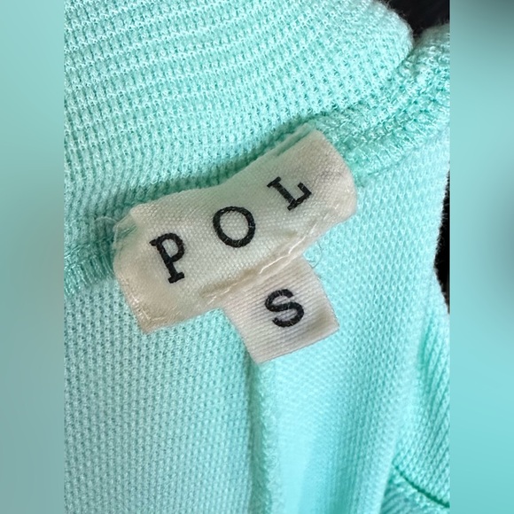 POL Free People Style Mint Green Drawstring Wide Leg Lounge Pants Boho Size - Picture 5 of 6